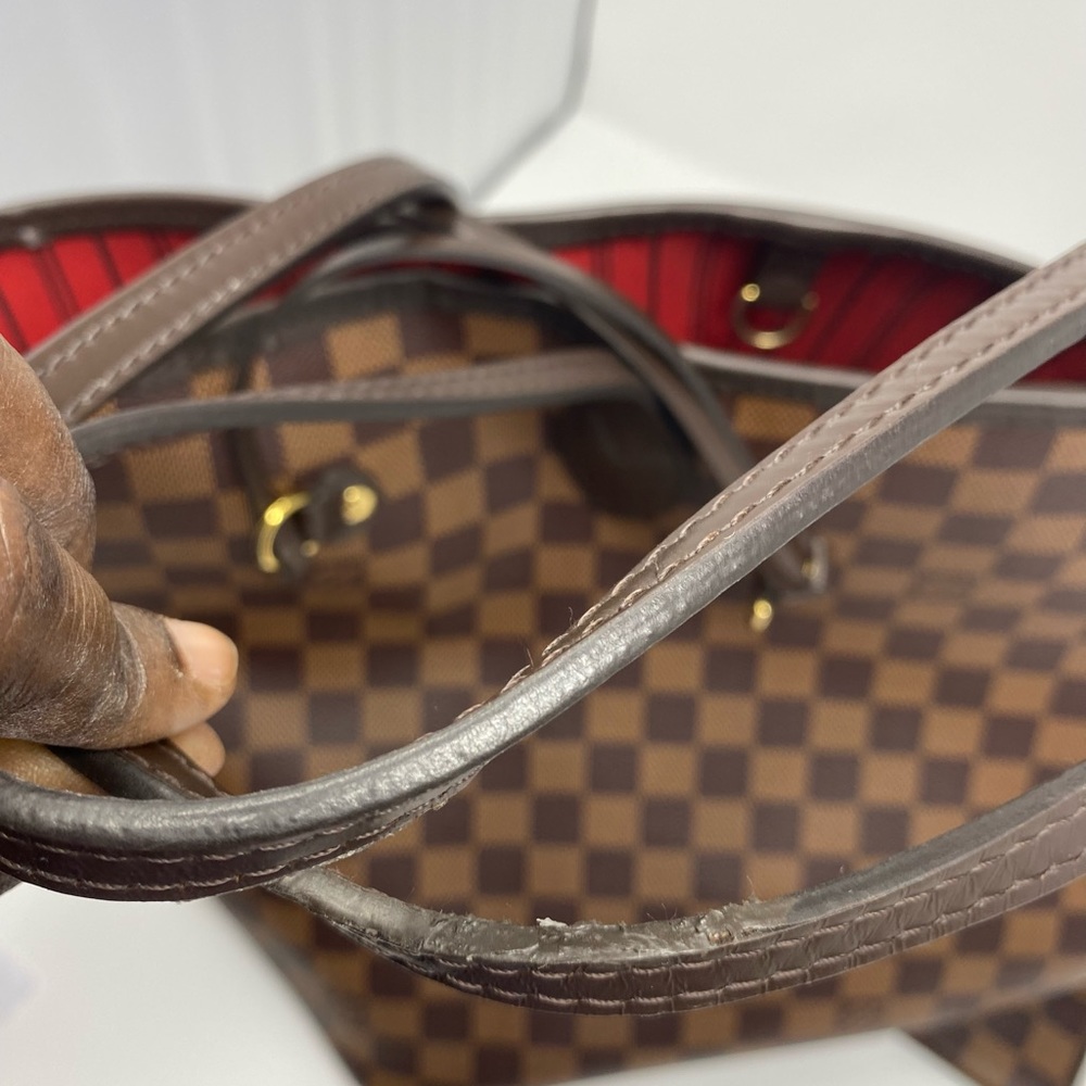 āSOLDāAuthentic Louis Vuitton Neverfull MM with Pouch - Picture 11 of 16